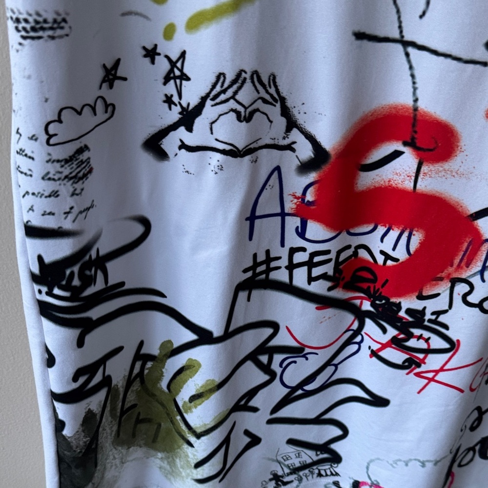 Fashion Nova My Expression Graffiti Tunic Top - Picture 9 of 14